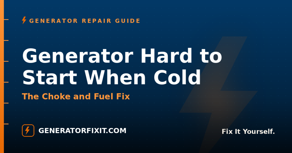 Generator Hard to Start When Cold: The Choke and Fuel Fix