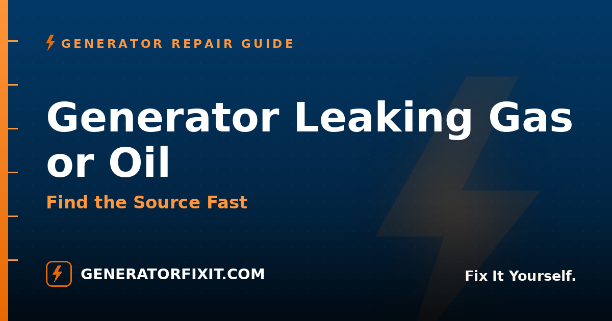 Leaking Fuel or Oil