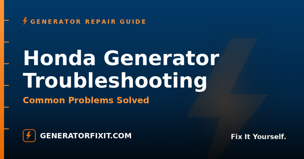 Honda Generator Troubleshooting: Common Problems Solved