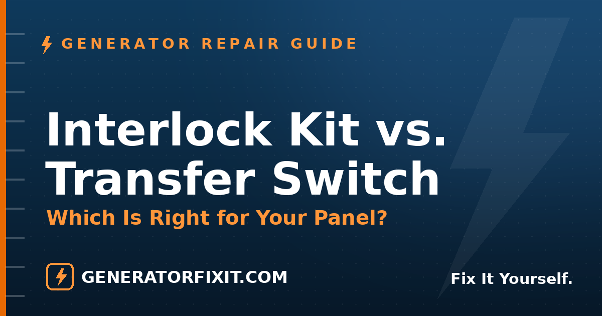 Generator Interlock Kit vs. Transfer Switch: Which Is Right for You?