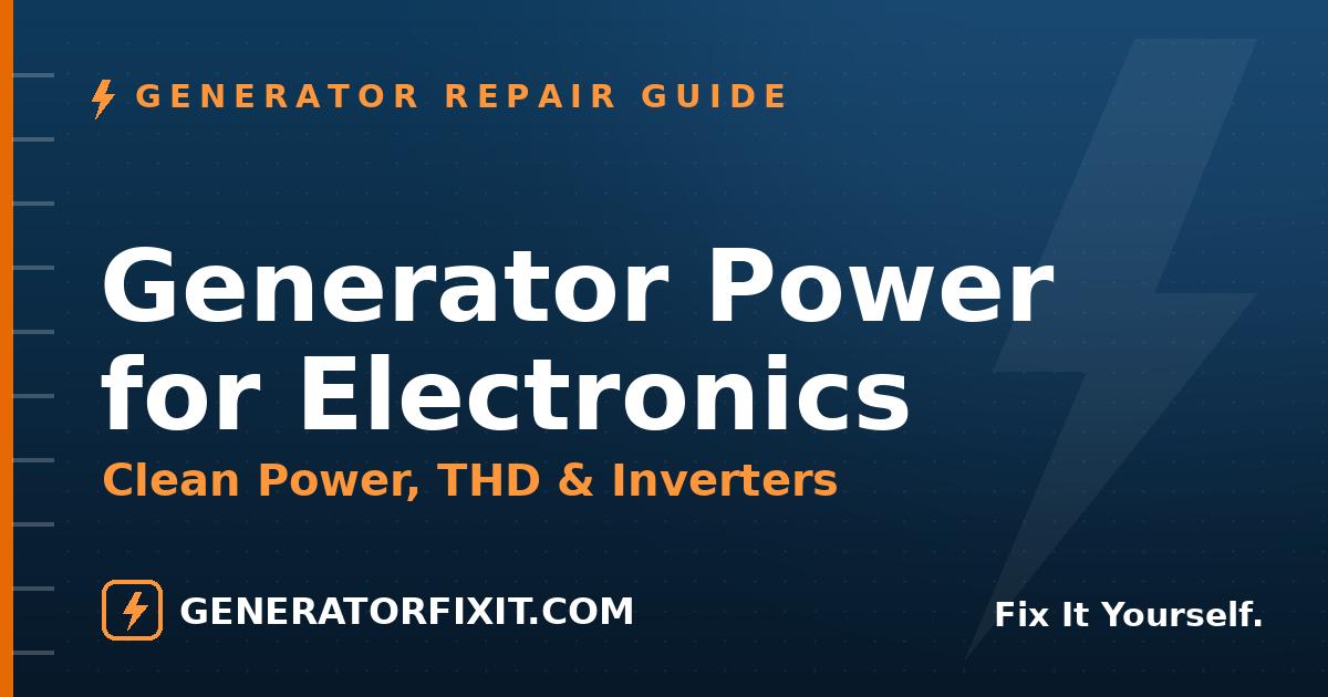 Is Your Generator's Power Safe for Electronics? Clean Power and THD