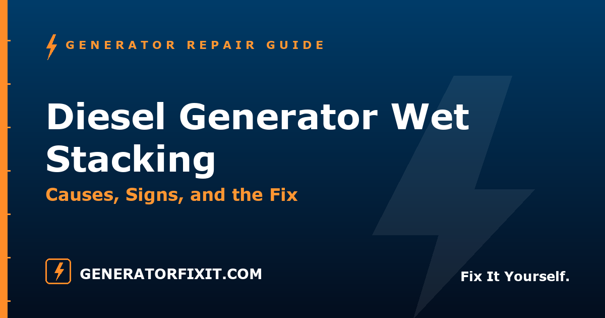 Diesel Generator Wet Stacking: Causes, Signs, and the Fix