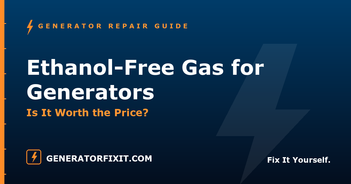 Ethanol-Free Gas for Generators: Is It Worth the Price?
