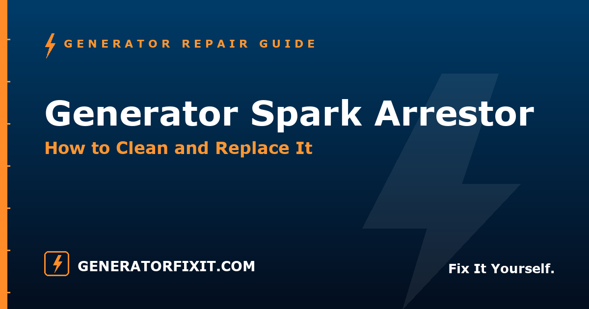 Generator Spark Arrestor: How to Clean and Replace It